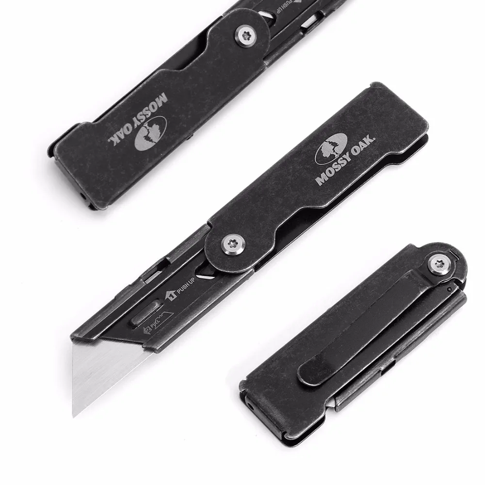 Складной нож из нержавеющей стали MOSSY OAK 2 шт.|folding utility knife|knife for cuttingknife set |