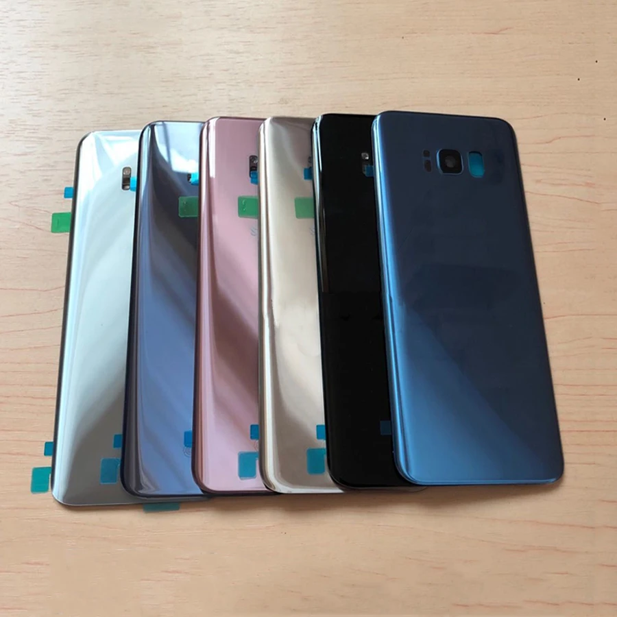 Задняя Крышка аккумуляторной батареи для Samsung Galaxy S8 G950 + G955 Plus стеклянная крышка