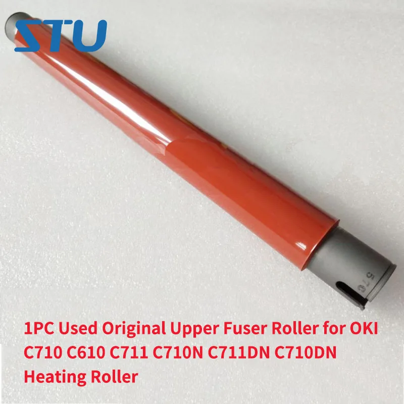 

1PC Used Original Upper Fuser Roller for OKI C710 C610 C711 C710N C711DN C710DN Heating Roller