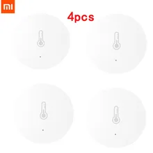 Pacote venda xiaomi casa inteligente temperatura e umidade sensor gateway termômetro higrômetro ferramenta de medição suporte app contro d5