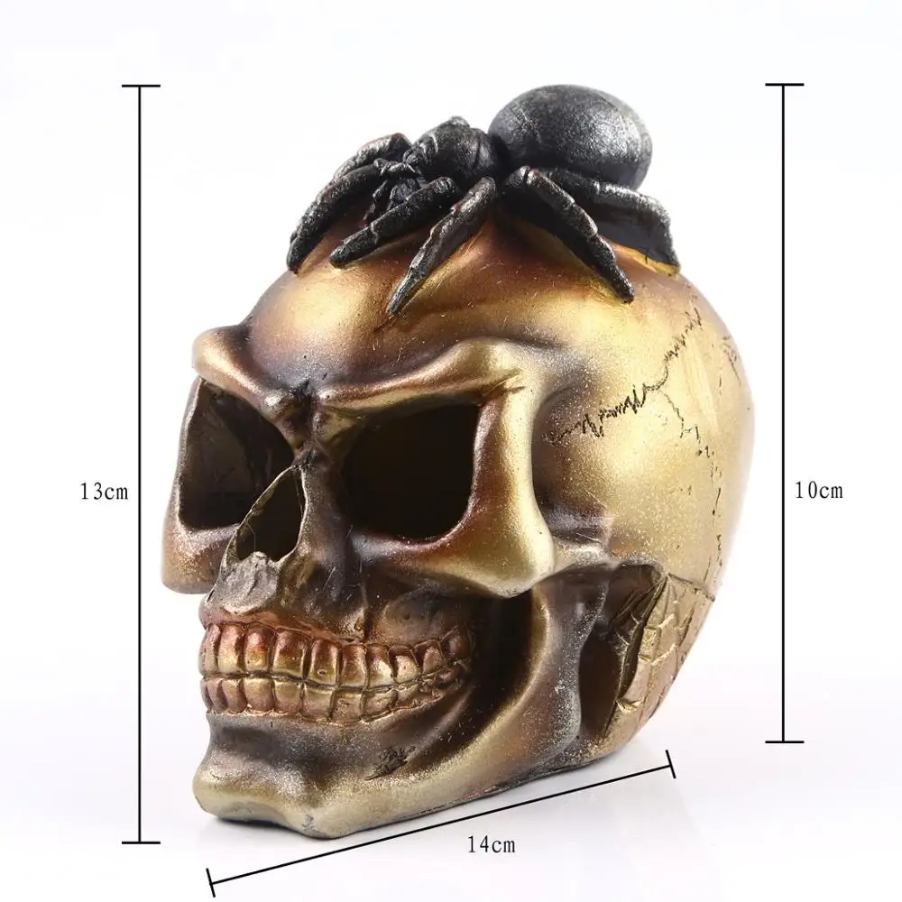 MRZOOT статуи из смолы для украшения Череп Паук Череп Модный домашний декор креативная статуя персонализированные украшения