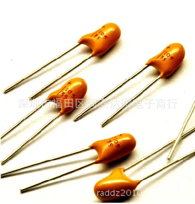 Into the tantalum capacitor unit 25 v 1 uf 105 h -- 10 times a package Brazil | Электронные компоненты и