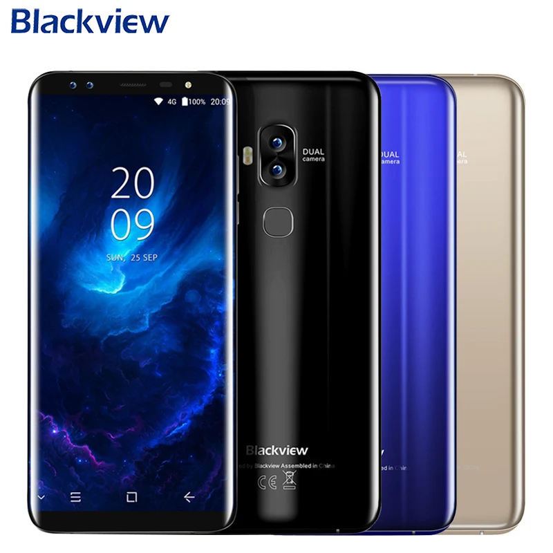 Original Blackview S8 Cell Phone 5 7inch Screen 4GB RAM 64GB ROM MT6750T Octa Core Android