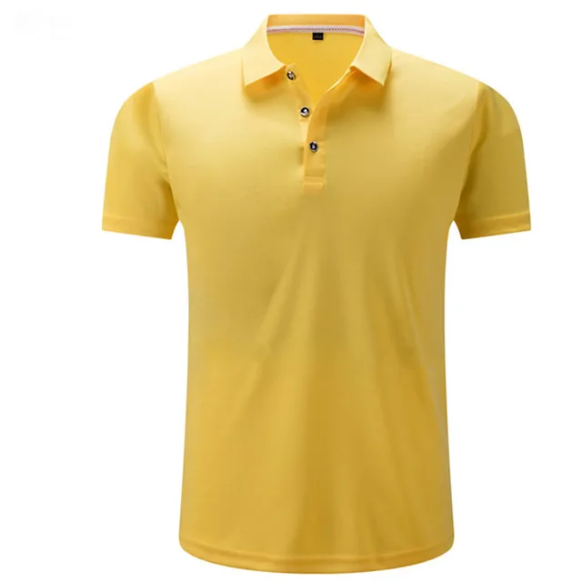 Camiseta polo masculina de secagem rápida, camiseta polo de manga curta de  algodão e poliéster - AliExpress