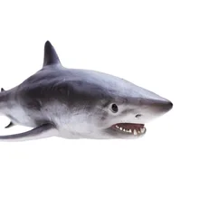 27 см Isurus oxyrinchus Shortfin mako Shark Классические игрушки для мальчиков подарок морские животные свирепые звери животные Морская жизнь мягкие на ощупь