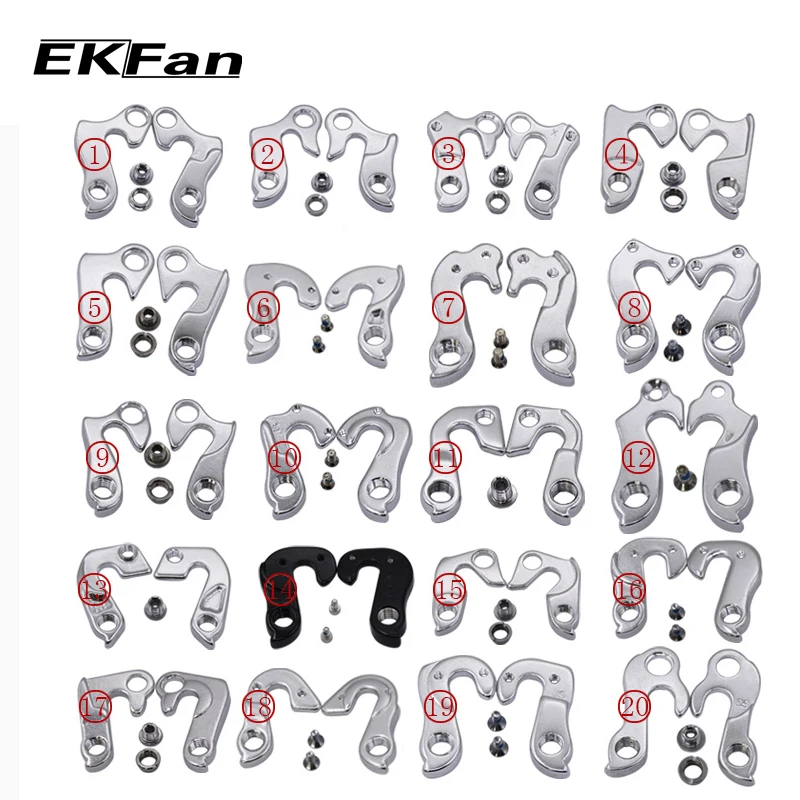 

1-40 Number Universal MTB Road Bicycle Bike Alloy Rear Derailleur Hanger Racing Cycling Mountain Frame Gear Tail Hook Parts