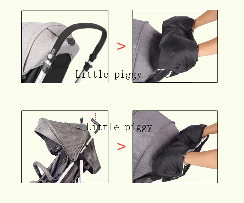 Winter pram hand muff baby carriage pushchair warm Fur Fleece hand cover buggy Clutch Cart Muff Glove stroller accessories Baby Strollers comfotable