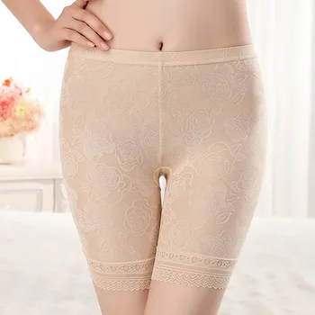 

HW50 3Pcs/lot Lenceria Femenina Women Shorts Skinny Lace Trousers Underwear Seamless Safety Short Pants XL-4XL