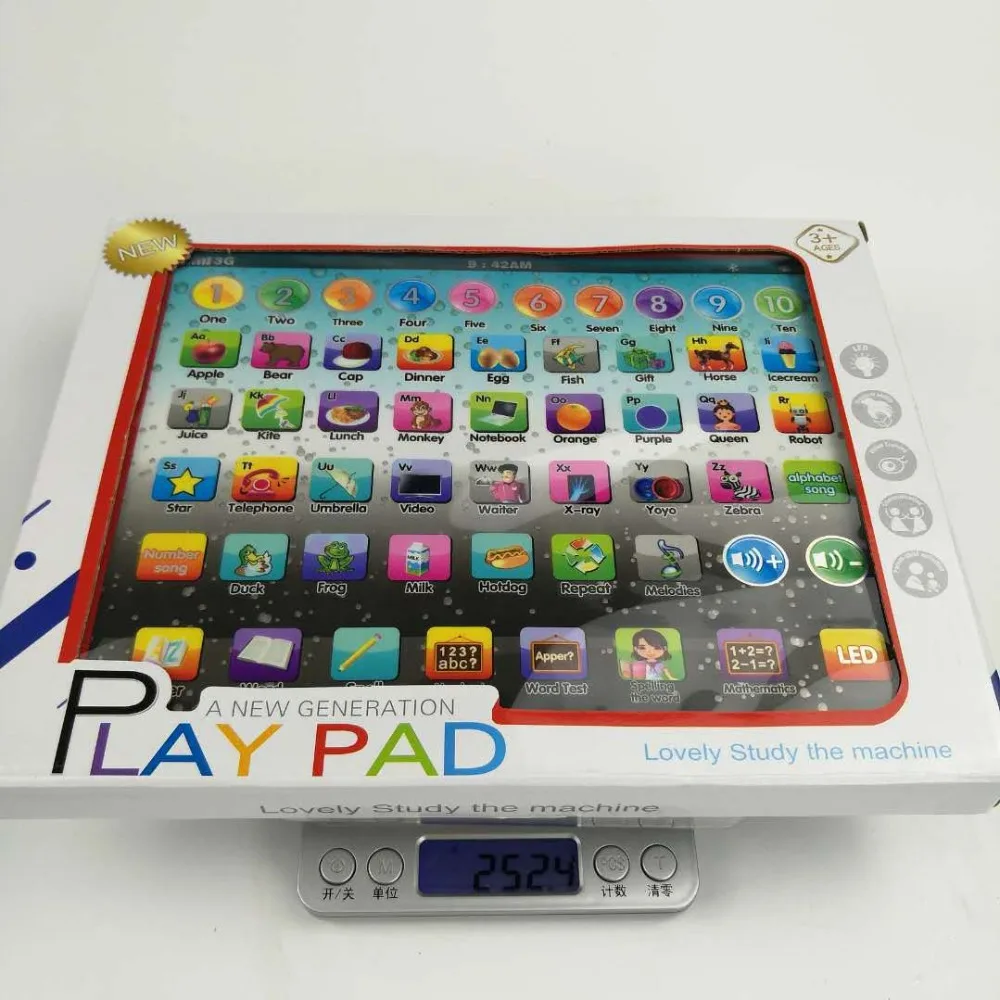 Music Educational Toys Child Kids touch Tablet Learning Machine English Alphabet number song baby early Educational toy 3