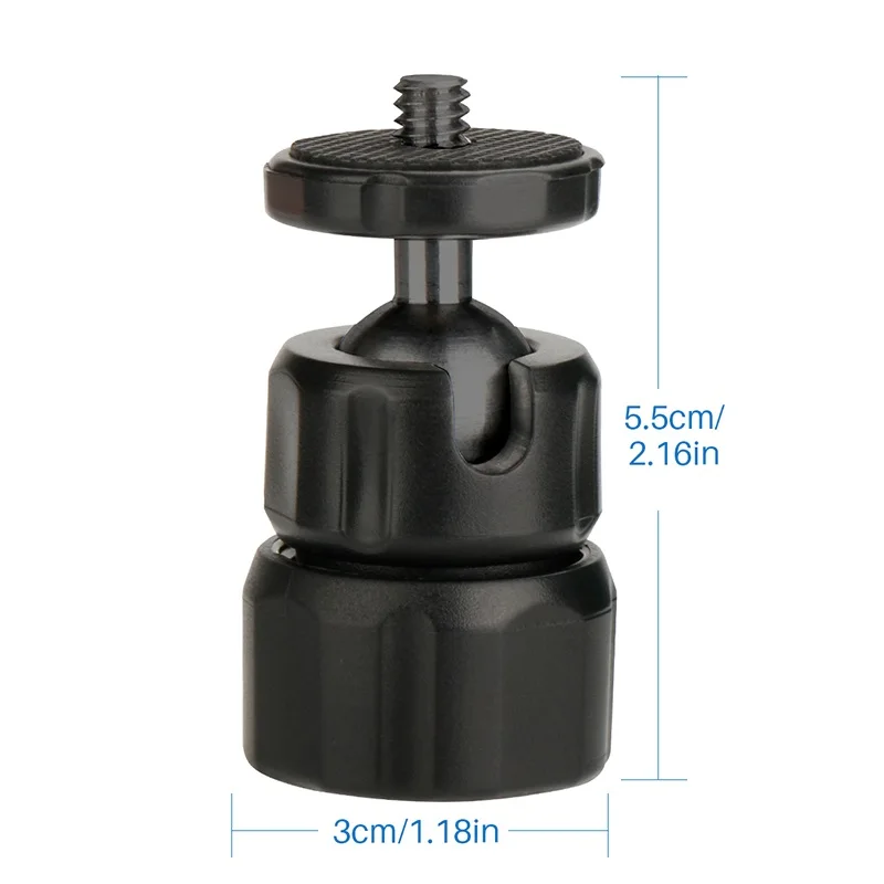  Ulanzi Mini Tripod Stand with 360 Degree Ballhead Ball Head 1/4 Screw Mount Stand for iPhone Samsun
