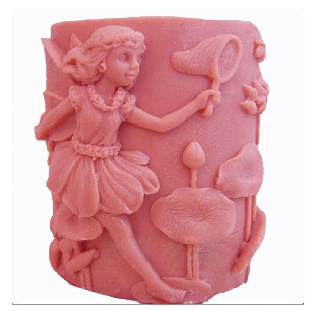 

Grainrain Soap Molds Silicone 3D Fairy Candle Mold Soap Making Mould DIY Handmade Soap Molds