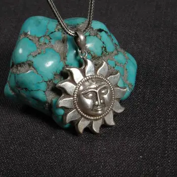 

Handmade 925 Silver Nepalese Buddha Statue Pendant Necklace Tibetan Buddha Pendant Necklace Silver Buddha Amulet