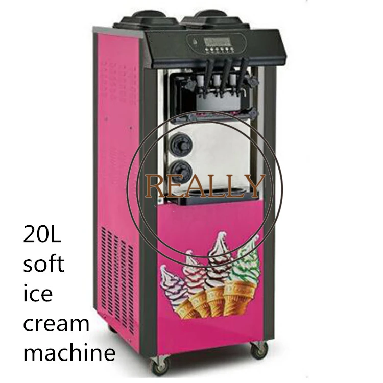 

High quality vertical Air cooling 20L Taylor soft ice cream machine 3 flavor soft serve ice cream machine price