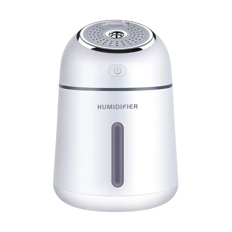 

4 In 1 Mini USB Fan Small Q Humidifier Air Purifier Essential Oil Aroma Diffuser Ultrasonic Car Fogger with LED Night Light