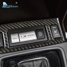 Velocità 1 Pezzo In Fibra di Carbonio Sedile Pulsante Della Copertura di Sport Pulsante Della Copertura per Subaru Forester 2013 2014 2015 2016 auto- styling