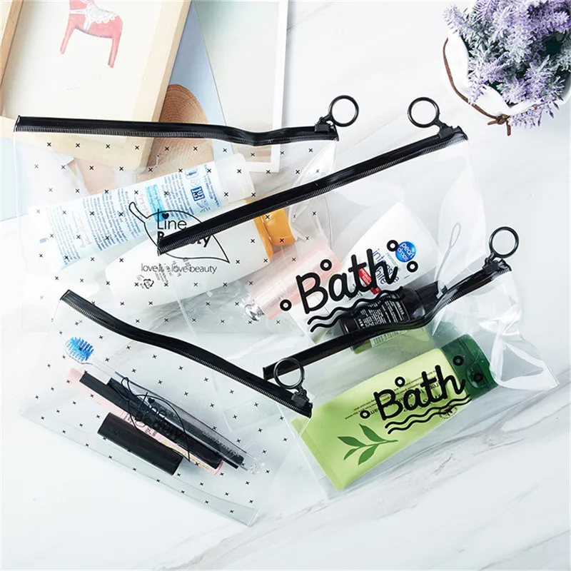 Vogvigo Transparent PVC Long Waterproof Bag Travel Acceptance Data Line Pen Bag Washing Bag Cosmetic Bag Storage Organiser Vogvigo Transparent PVC Long Waterproof Bag Travel Acceptance Data Line Pen Bag Washing Bag Cosmetic Bag Storage Organiser