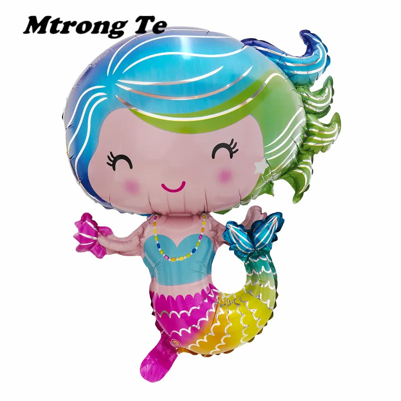 

1pc Little Mermaid Princess Helium foil Balloons Birthday Balloon Baby Shower Decoration Party Supplies Kids Toys Air Globos