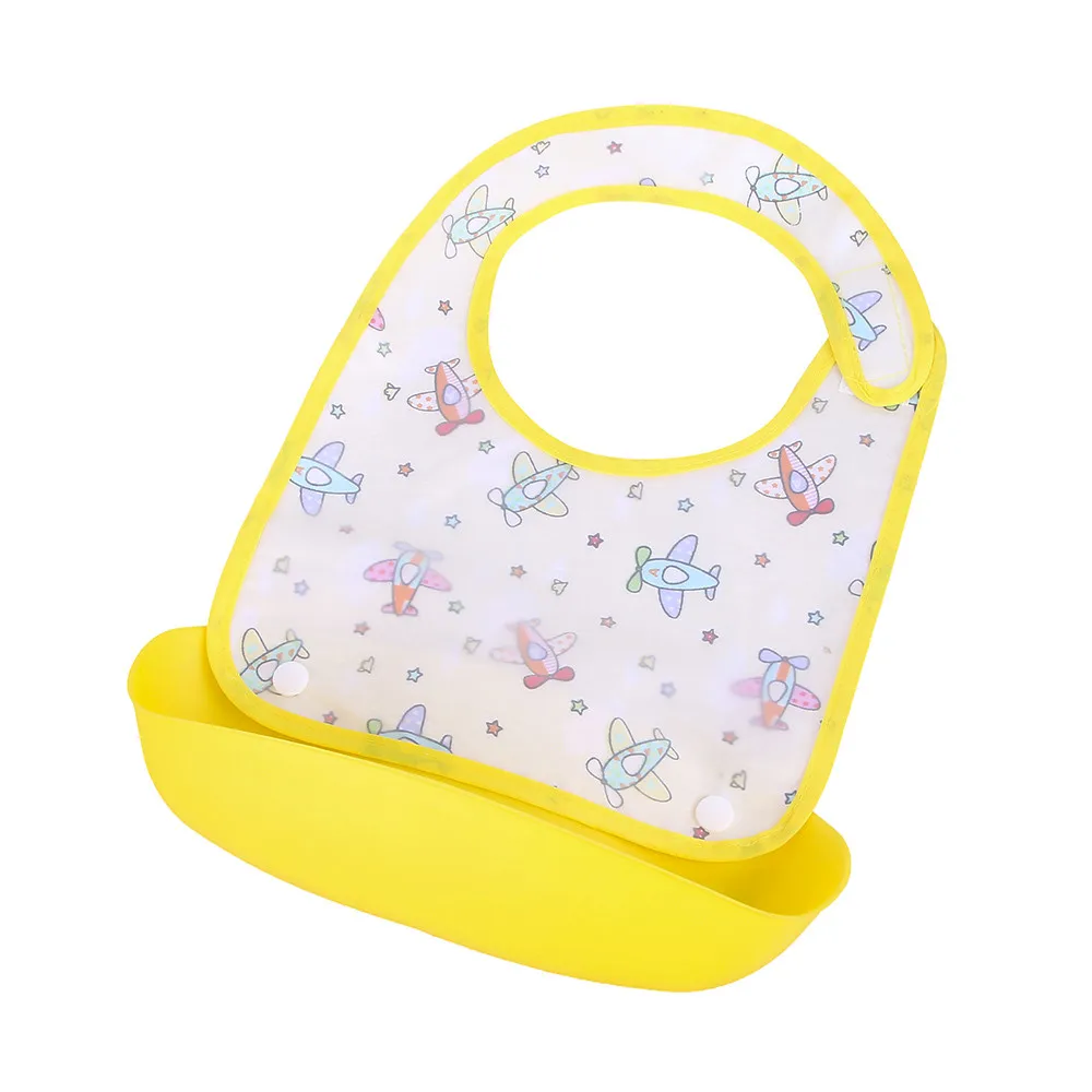 Детский Съемный Детский водонепроницаемый передник для кормления слюнявчик, аксессуары для малышей - Цвет: B