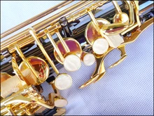 L&K / 54 E-flat alto saxophone musical instruments black nickel and gold professional shipping