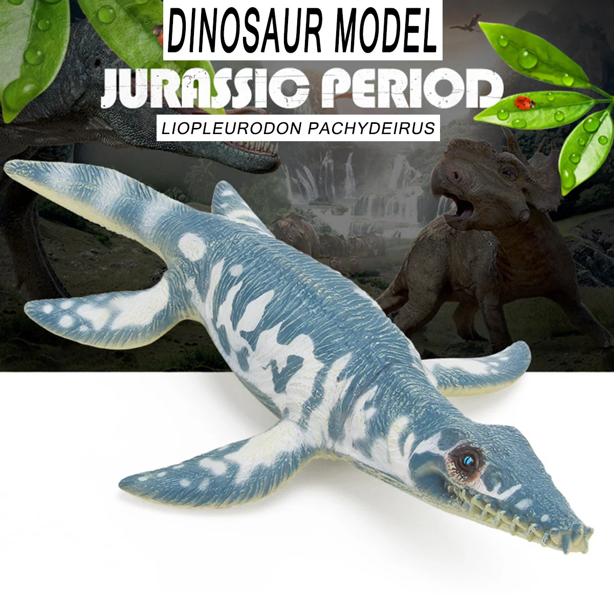 Большой 36x24x9 см Mosasaurus динозавр игрушка мягкие фигурки ручная роспись модель