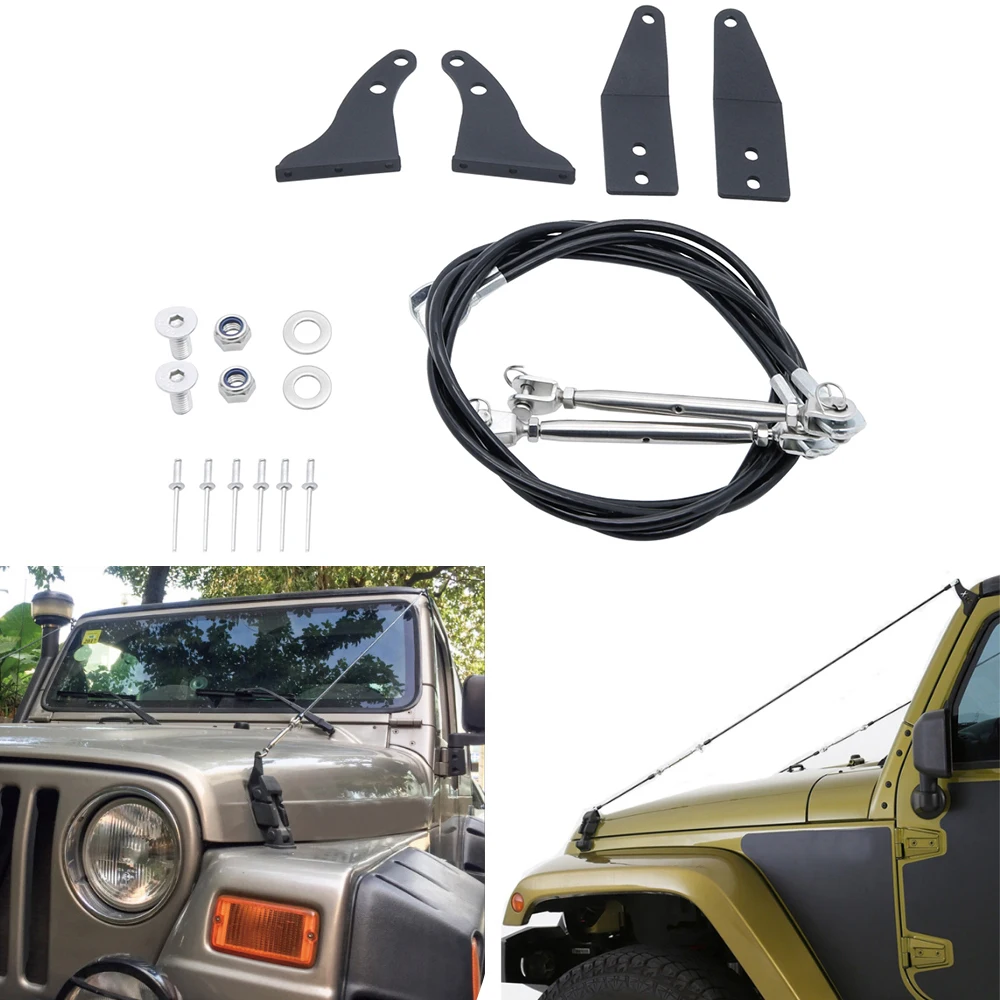 Для Jeep Wrangler JK 2007- Limb подъемный комплект препятствий устраняющая Защитная веревка отклоняющаяся низкая висячая щетка ветвей