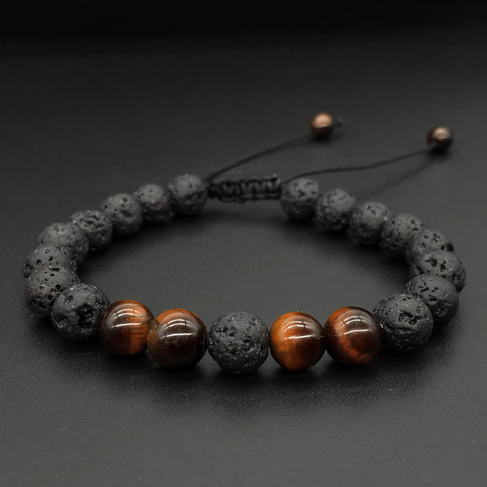 lava stone bracelet 0081