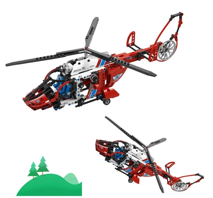 Vært for Hvor skildpadde Toys For Children China Brand 355 Self-locking Bricks Compatible With Lego  Technic Rescue Helicopter 8068 No Original Box - Blocks - AliExpress