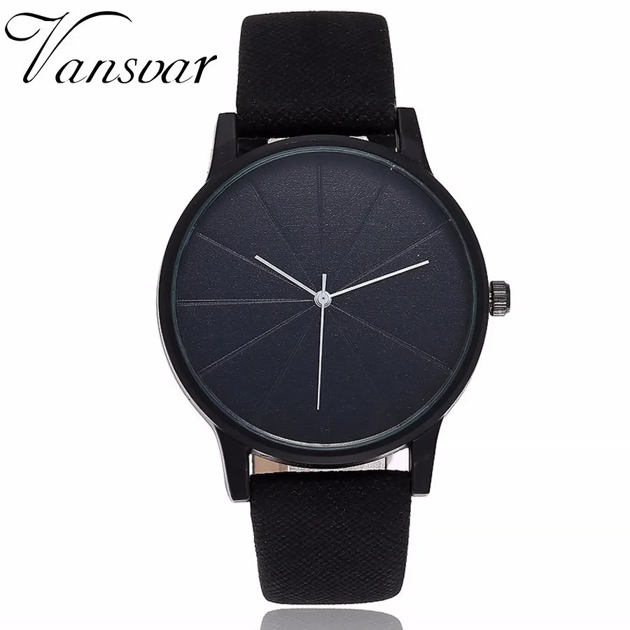 

Vansvar Watch Casual Fashion Simple Quartz Wristwatches For Women Leather Strap Watch Reloj Mujer Drop Shipping