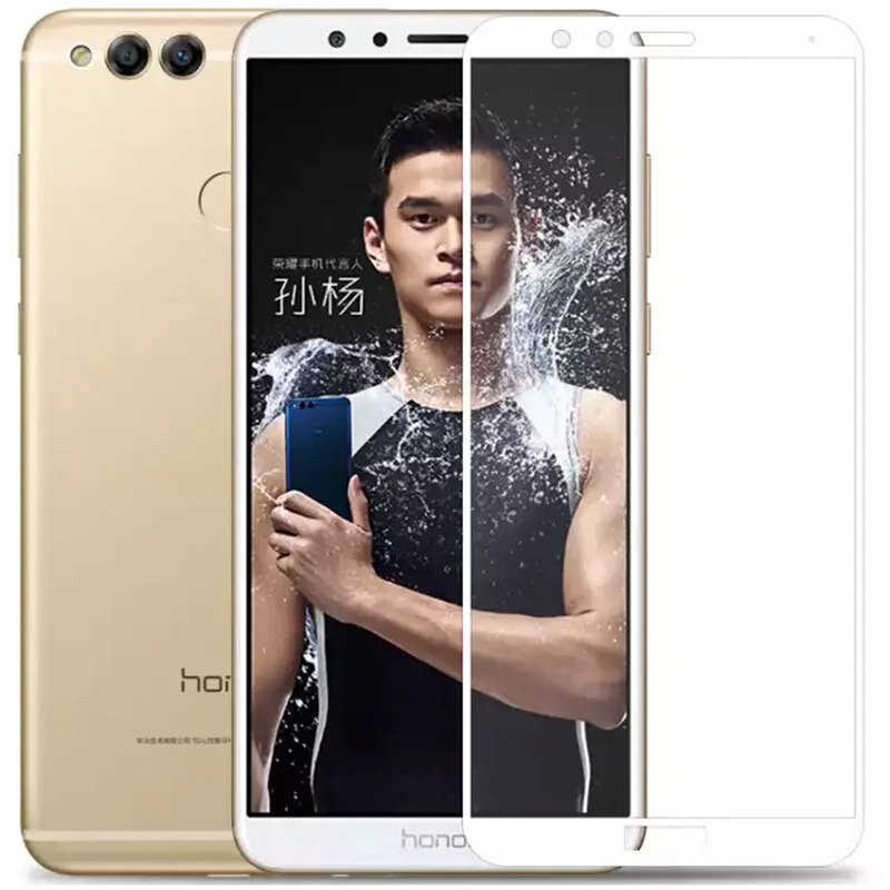 2 шт Защитное стекло для huawei Honor 7x, закаленное стекло, защита экрана, полное покрытие, защитная пленка Tremp на Bnd L21 7 x x7 Honor7x 5,93