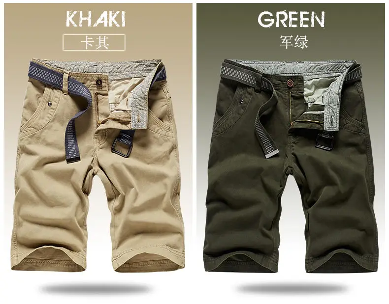 4Colors 100% Cotton Shorts Men Summer Solid Sports Shorts Cargo Male Short Pants Quality Fashion Plus Size Boardshorts Panties2