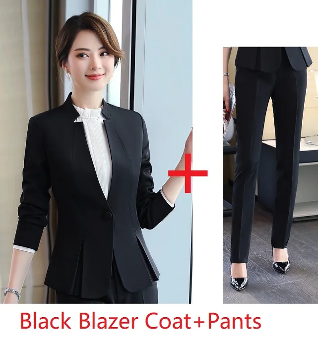 女性のためのエレガントなビジネススーツ,ジャケットとパンツ