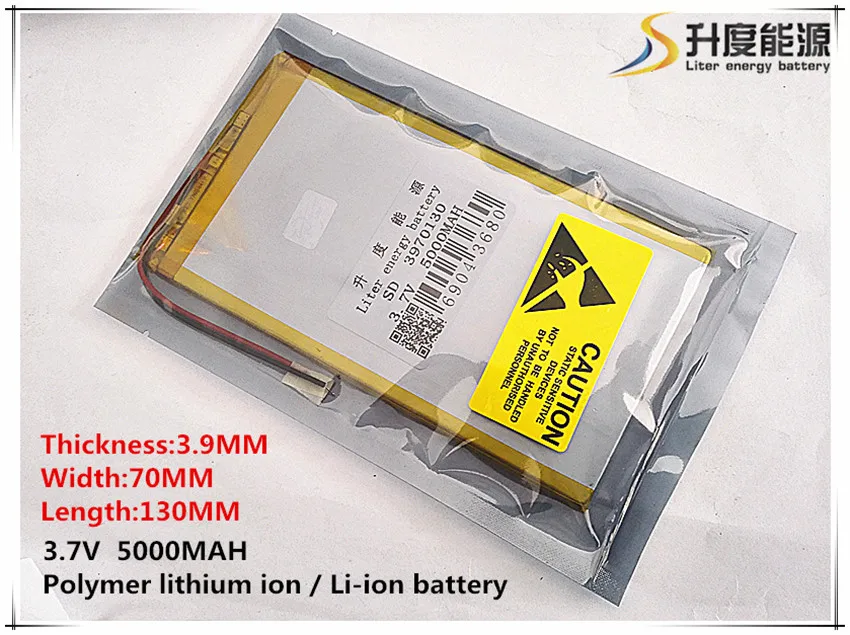 Free shipping 3970130 3 7V 5000mAh lithium polymer battery font b Tablet b font font b