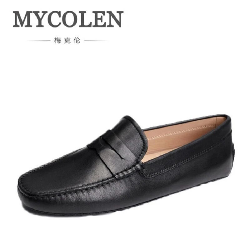 

MYCOLEN Man Moccasin Breathable Loafers Designer Soft Leather Shoe Fashion Men Boat Shoes Luxury Brand Men's Loafer zapatos