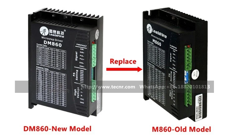 Leadshine DM860 шаговый Драйвер раплас M860 DC18-80V для 2 фазы Nema23 Nema34 шаговый двигатель