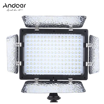 

Andoer W160 Video Photography Light Lamp Panel 6000K LEDs for Canon Nikon Pentax Sony Olympus Fujifilm DSLR Camera DV Camcorder