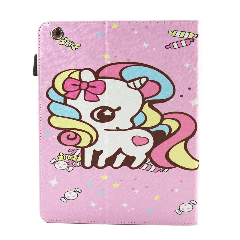 Wekays Case for iPad 2 3 4 Funda Soft silicone Unicorn Cat Flamingo PU Leather Smart Cover For Apple Ipad 2 ipad 3 ipad 4 Coque