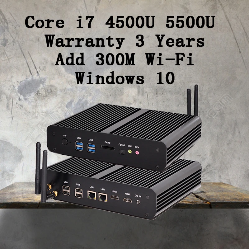 Mini PC Graphique HD 5500 Windows 2 HDMI Carte 4 K HTPC Mini Itx Micro Intel