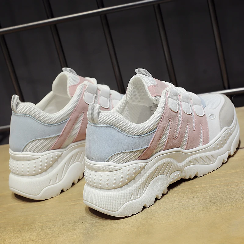 

Women Sneakers 2019 Spring Fashion Casual Shoes Woman Comfortable Breathable Flats Walking Shoes Female Platform Sneakers