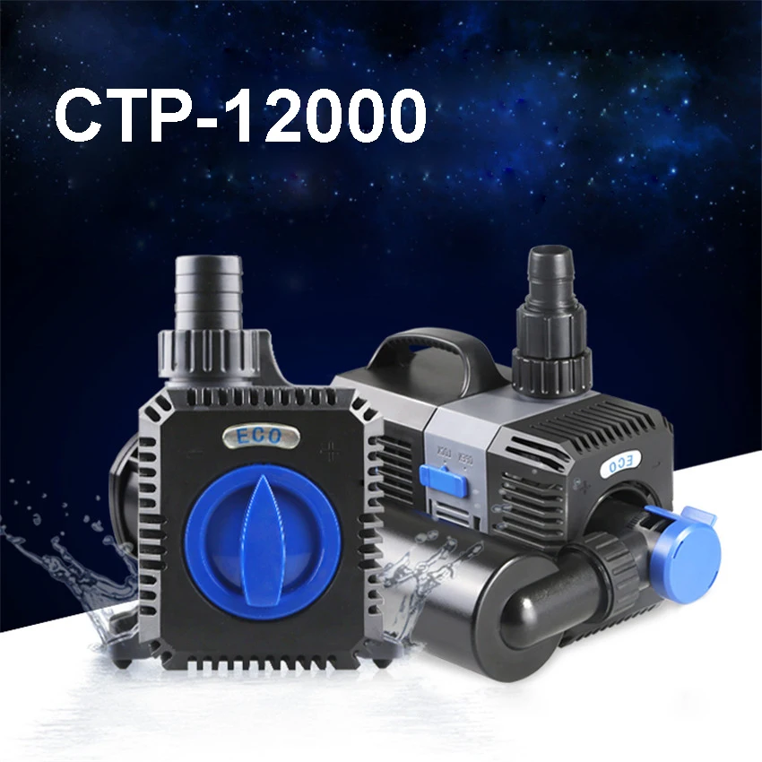 

CTP-12000 submersible, hydroponics, pond, aquarium variable frequency drives powered pump 450W