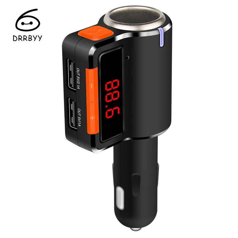 DRRBYY BC09 Wireless Bluetooth Car MP3 Audio Player Handsfree USB Charger For iOS and Android Phones audio-player : image DRRBYY BC09 Wireless Bluetooth Car MP3 Audio Player Handsfree USB Charger For iOS and Android Phones audio-player