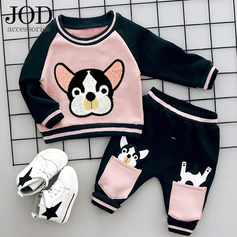 

Dog Embroidery Patch Anime Sew on Clothes Decorative Applications Backpack Patches for Clothing Applique Big Sticker Stripe