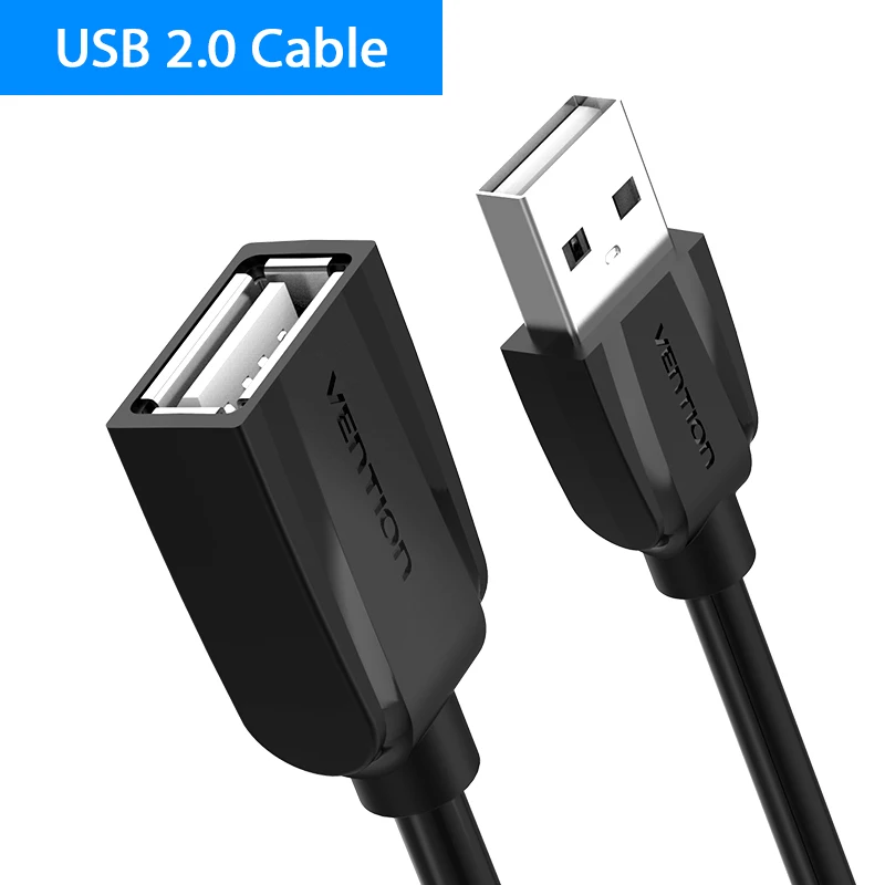 Конвенция новые USB3.0 мужчин и женщин удлинитель кабель 3.0 Usb передачи синхронизации данных супер-speed кабель - Цвет: USB 2.0 Black