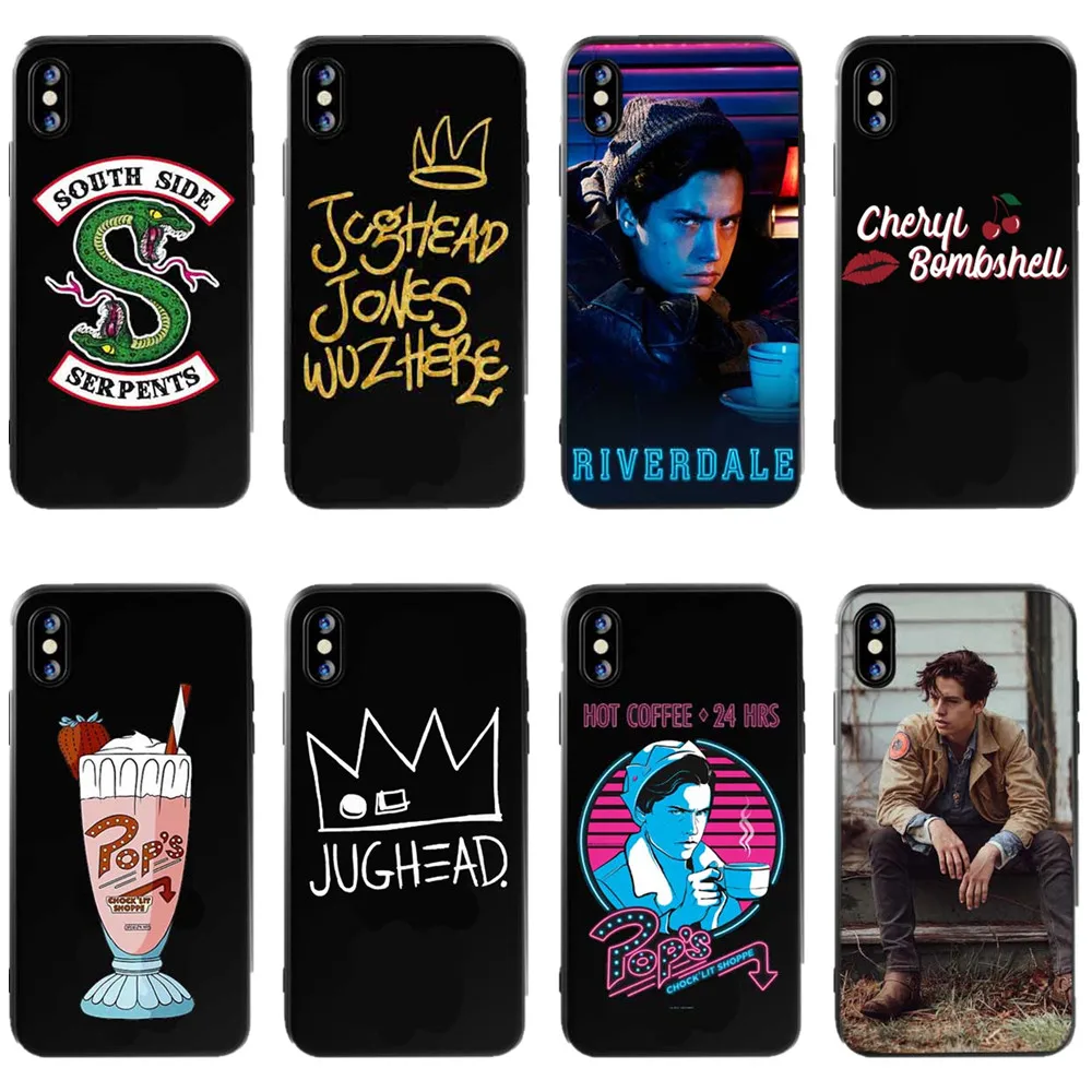 American TV Riverdale South Side Serpent Phone Case For iPhone X XS Max XR 5 5S SE 6 6SPlus 7 7Plus 8 8Plus | Мобильные телефоны и