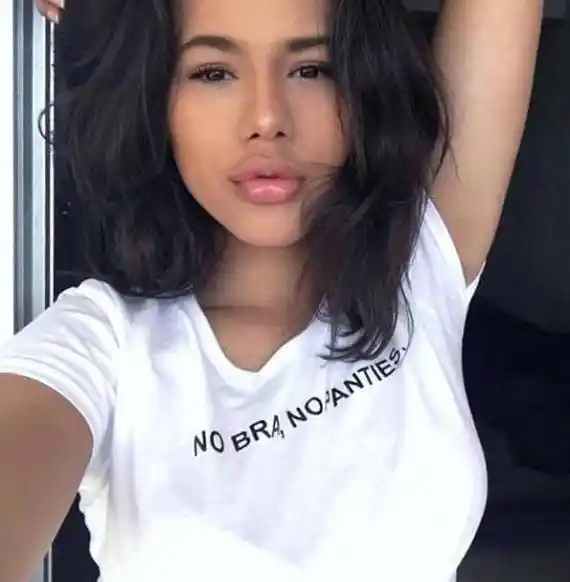 No Bra No Panties T Shirt Tumblr Hipster Casual Girl Sexy Cotton