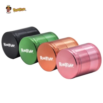 

HONEYPUFFAircraft Aluminum Herb Grinder 40MM 4 Piece Tobacco Grinder Crusher with Sharp Diamond Teeth Smoking Accessories
