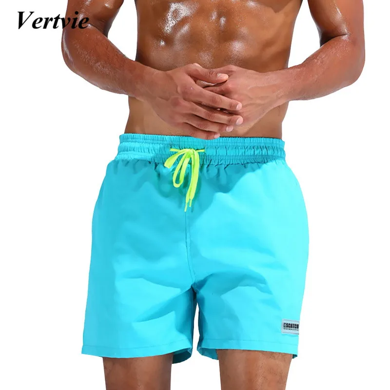 Vertvie Men's swimming Trunks Pocket Swimwear Sexy Men swimsuit Sports Swimming Shorts Men Swim