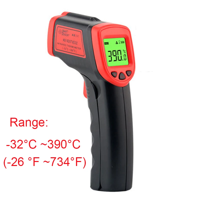 As390 Laser Ir Infrared Thermometer Lcd Digital Handheld Temperature