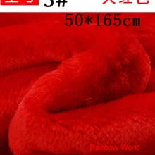 5# красный высота 8 мм Минки Руно Плюшевые PV бархат velboa ткань для DIY шитья вещи игрушка домашнего любимца sleepcoat подушка(50*165 см