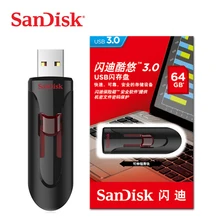 SanDisk usb 3,0 флэш-накопитель CZ600 USB флэш-накопитель 128 Гб карта памяти 64 Гб Флешка 32 Гб 16 Гб USB ключ скорость чтения до 130 м/с