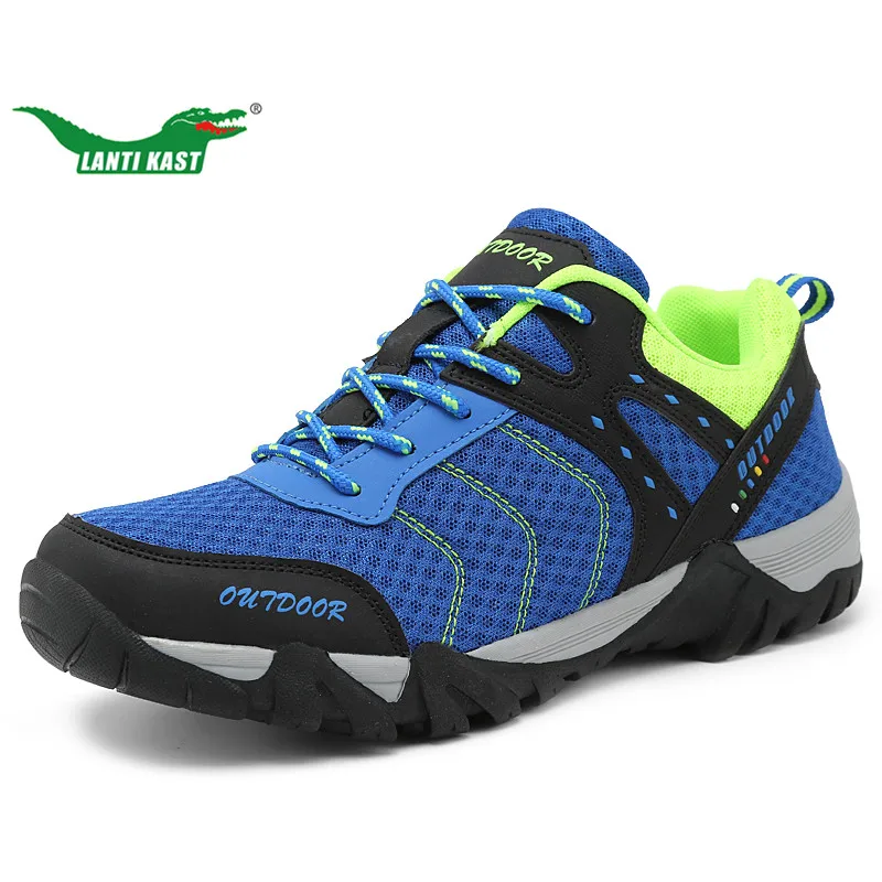 

LANTI KAST Men Hiking Shoes 2017 Summer New Arrival Superstar Mountain Climbing Trekking Shoes Outdoor Non-slippery Men Sneakers